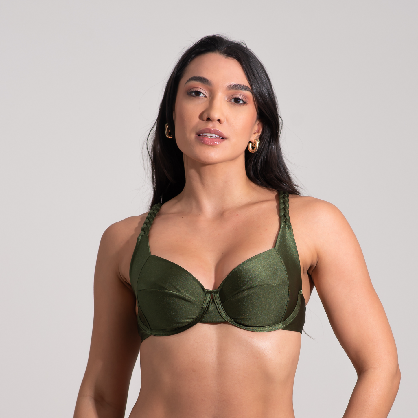 Braided Demi Top - Deep Green