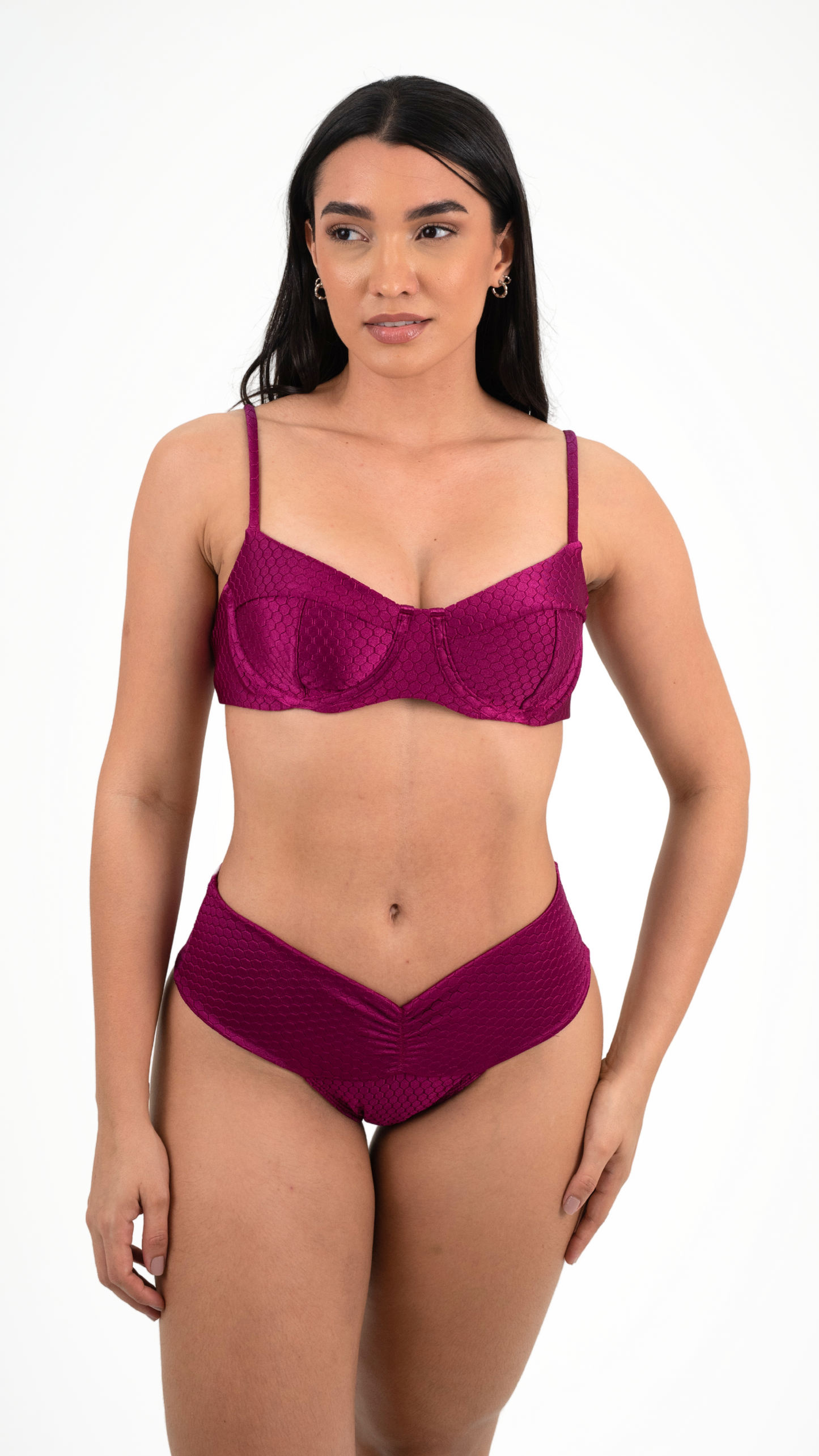 Bottom Draped Thong Bee